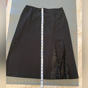 Apostrophe Essentials vintage lace skirt, size 4, black